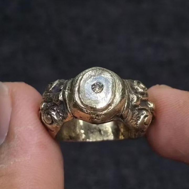cincin intan berlian model majapahit temuan antik kuno lawasan
