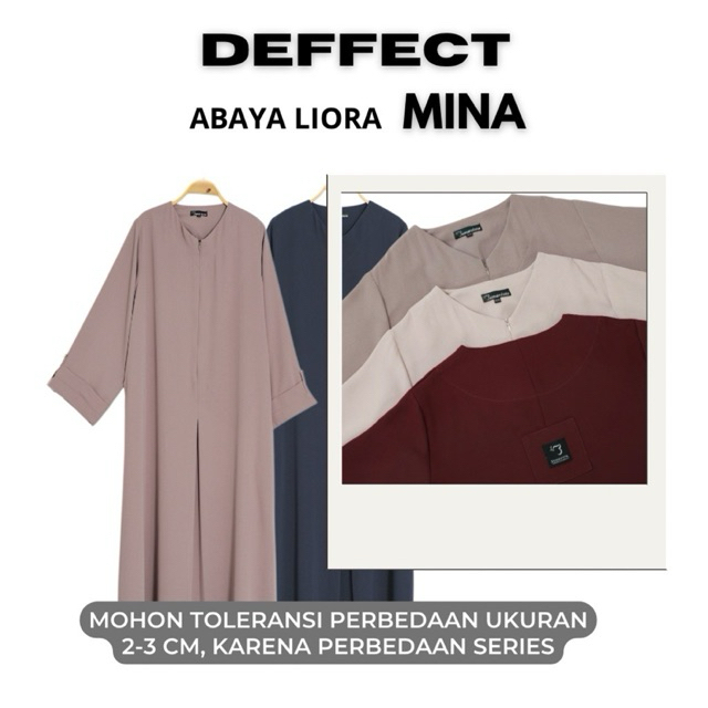 Bonavista -  DEFFECT ABAYA LIORA (SIZE SM)  Abaya mina anti uv abaya sultan Abaya mina by sultan