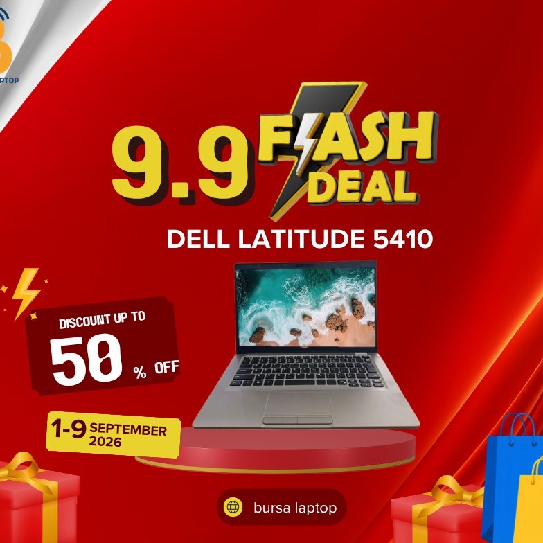DELL LATITUDE 5410 INTEL CORE I5 GEN 10 RAM 8GB SSD 256GB SIAP PAKAI