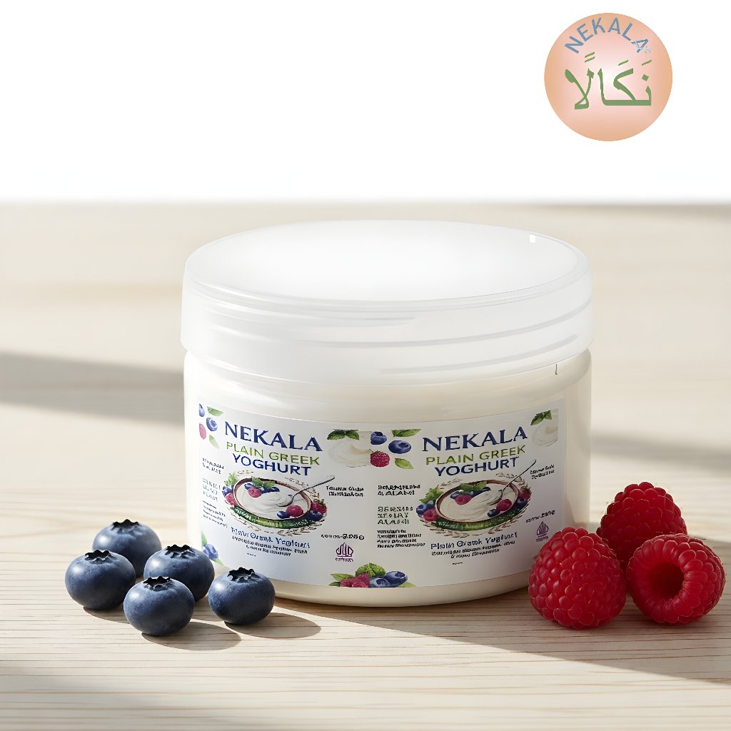 Yogurt  Yunani Nekala  Rasa Plain 250 gr - Tinggi Protein, Probiotik, Tanpa Gula