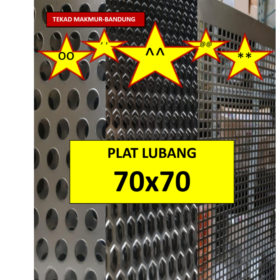 Plat Lubang - 70x70 - Plat Speaker - Ram Speaker - Grill Speaker
