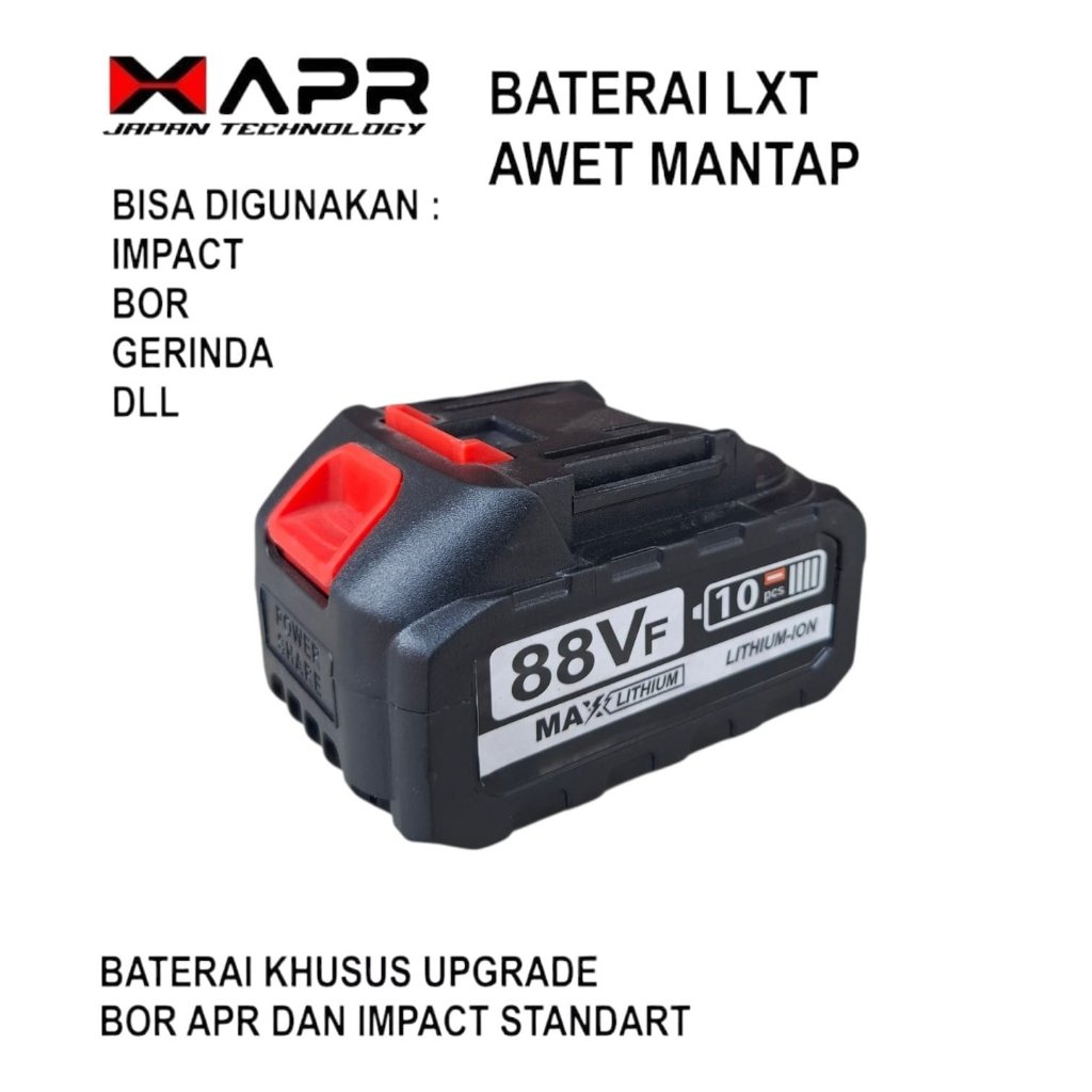 Baterai APR 88VF Universal Battery Bor Impact Wrench APR GTOOLS JLD 88VF