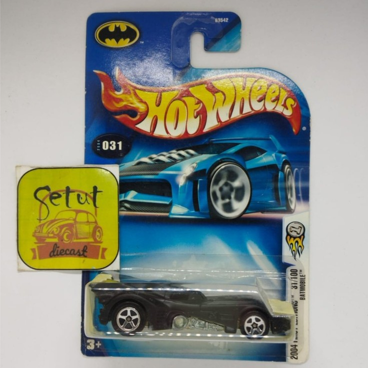 HOT WHEELS HOTWHEELS BATMAN BATMOBILE 2004 FIRST EDITION HITAM BLACK RARE