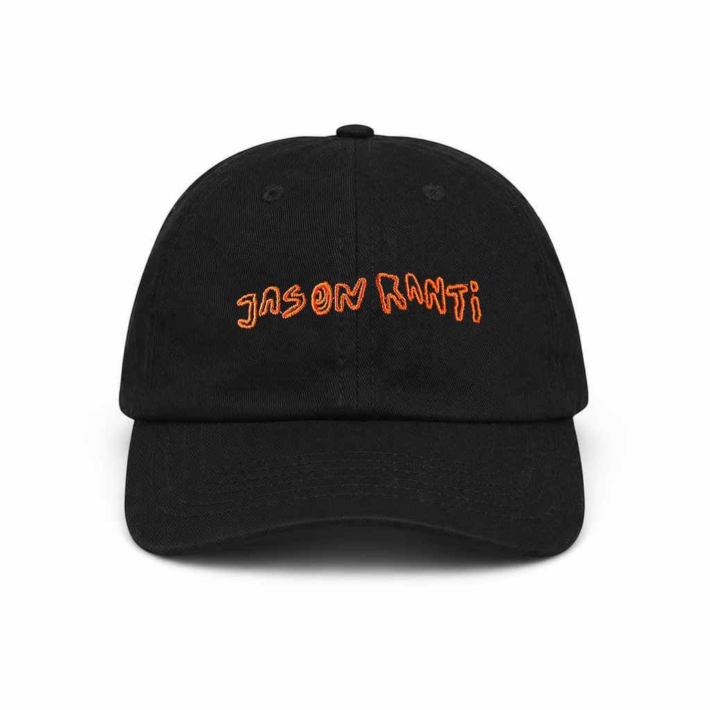 Jason Ranti Topi Polo Cap Jason Ranti Font Hitam