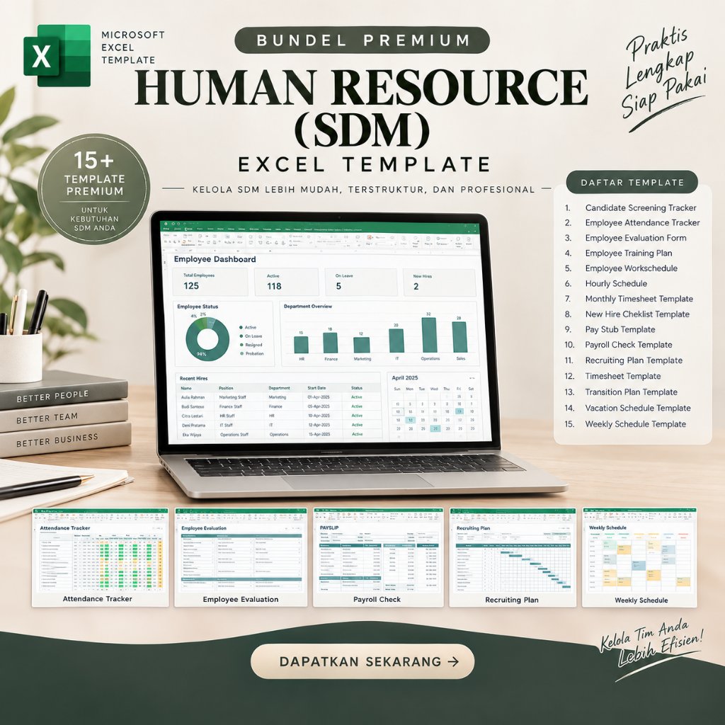 excel template bundel hrd