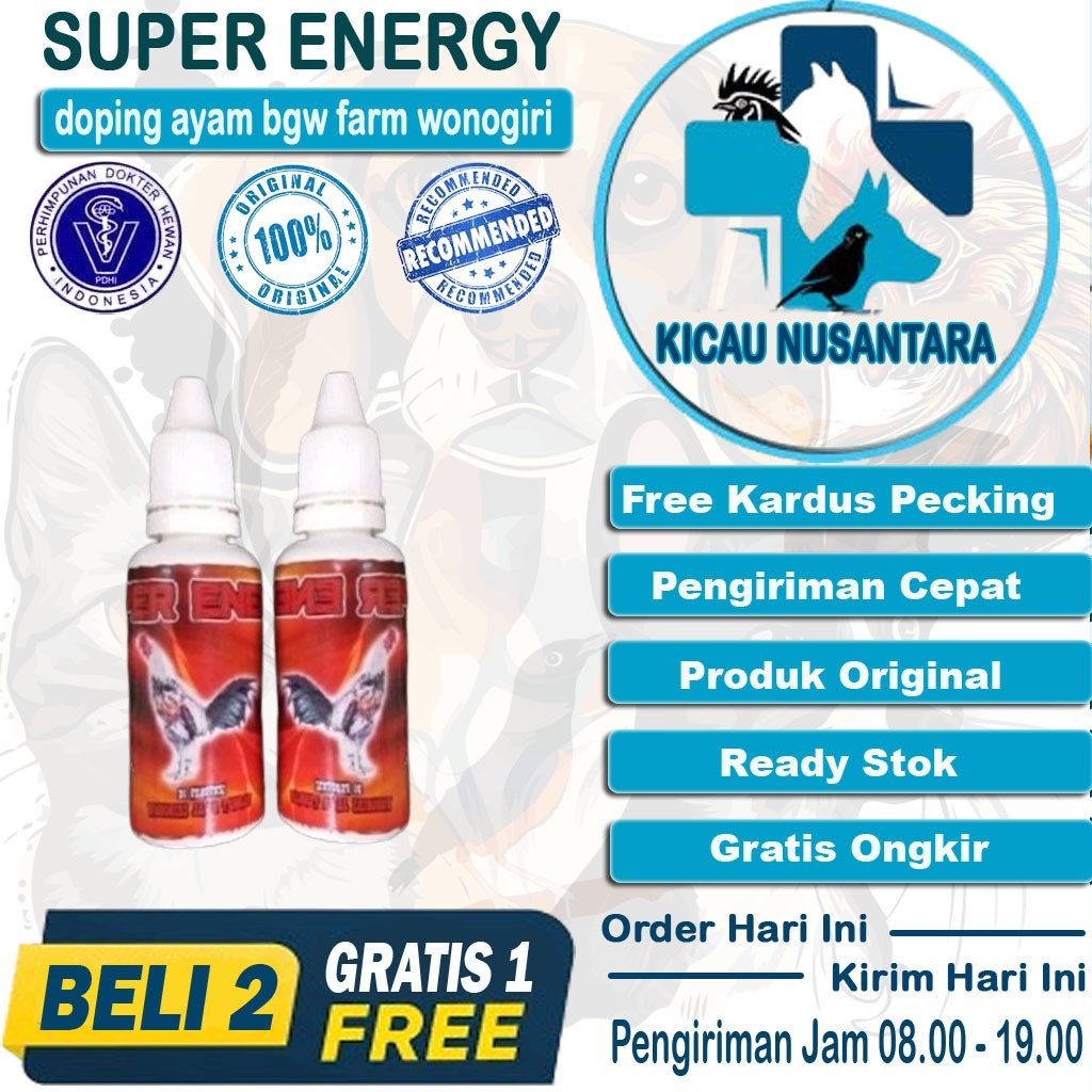 SUPER ENERGI BGW FARM WONOGIRI - Vitamin Doping Ayam Aduan Laga Terbaik