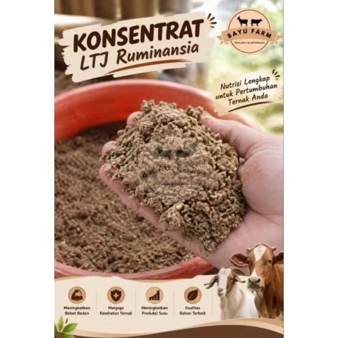 PROMO Kosentrat ruminansia ltj/50kg pakan siap saji penggemukan sapi dan kambing
