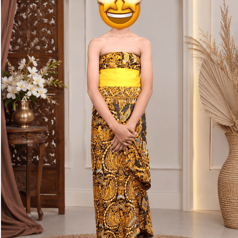Set Dodot Domas Anak / Busana Adat Jawa Anak / Kemben Tradisional Anak