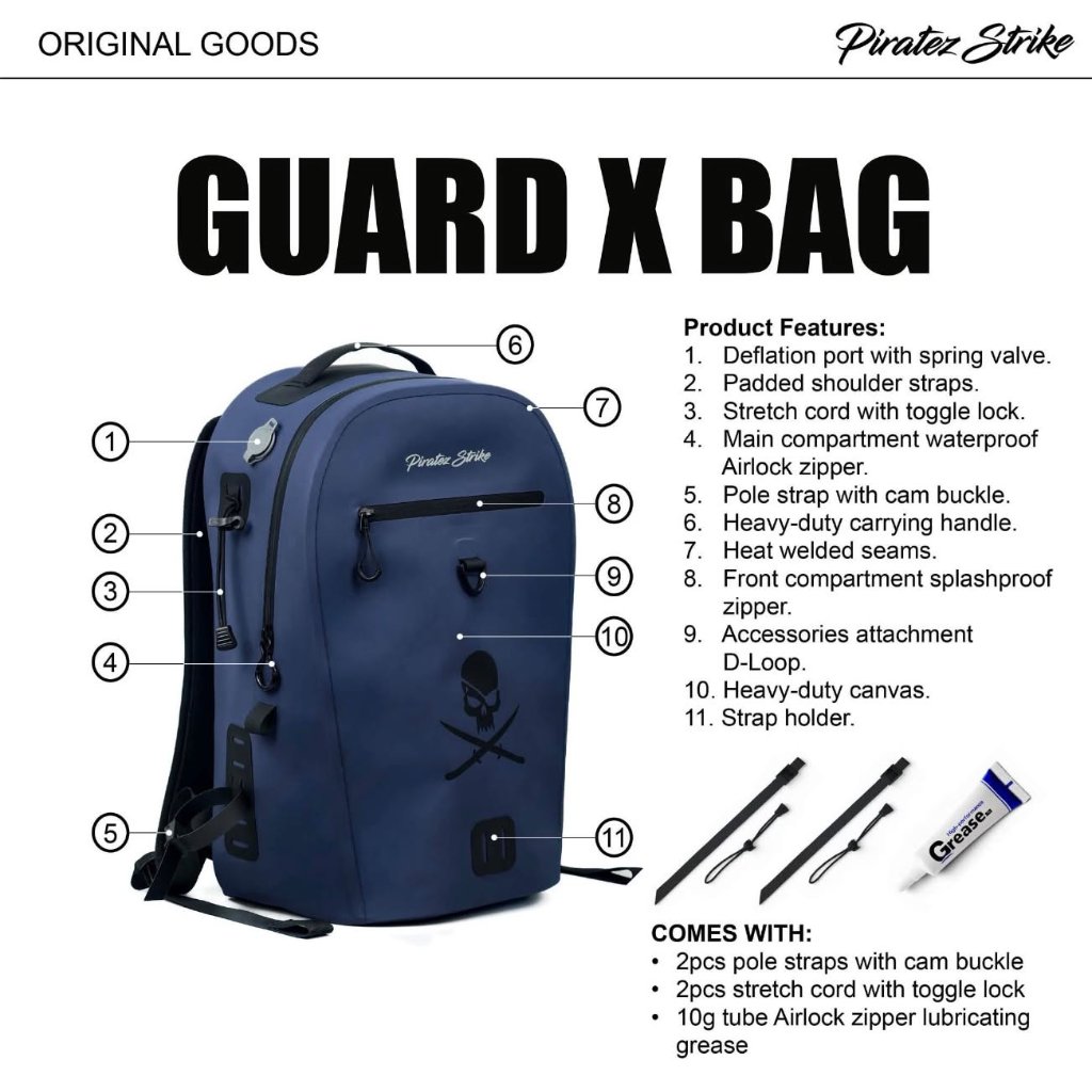 TAS MANCING PIRATEZ STRIKE GUARD X BAG WATERPROOF