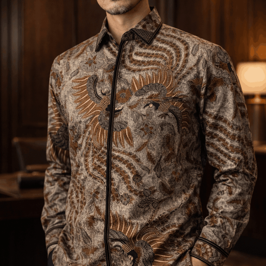 Batik Premium | Nusarupa - Narayana | Batik Smock | Semi jas | Batik Lengan Panjang