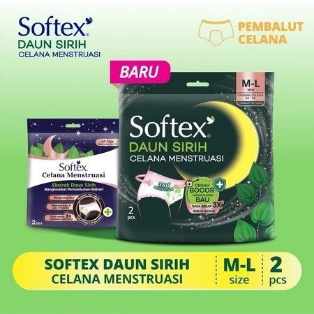 Softex Celana Menstruasi#Softex Pembalut model Celana Daun Sirih