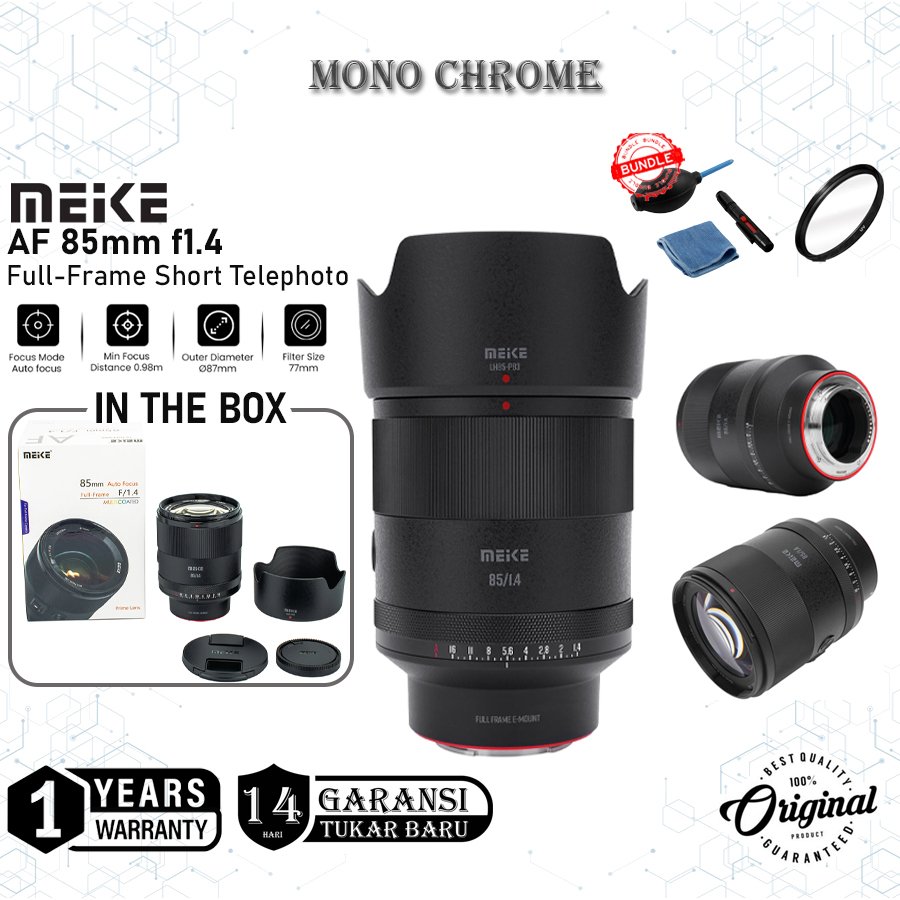 Lensa Meike AF 85mm f1.4 for Nikon Z Mount / Meike 85 mm f/1.4 Fix Lens Mirrorless Original