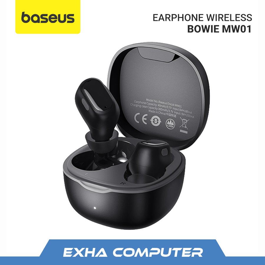 Baseus Earphone / Headset Earbuds Bluetooth Wireless TWS Encok WM01