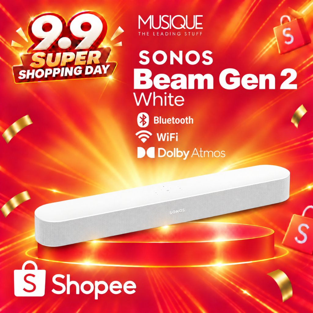 Sonos Beam (Gen 2) Soundbar With Dolby Atmos - White