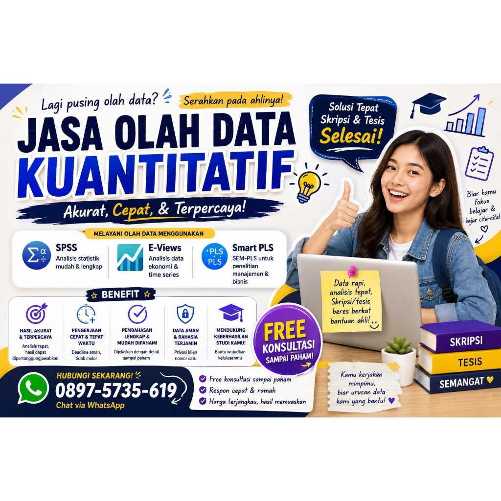 Jasa Olah Data dan Konsultasi EViews | Regresi, Panel & Time Series