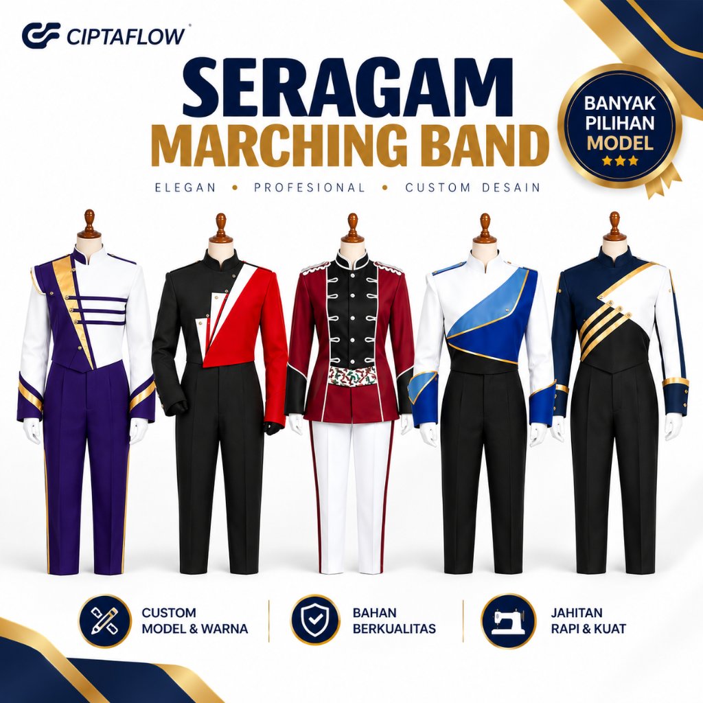 Seragam Marching Band | Kostum Drumband TK SD SMP SMA | Baju Marching Band