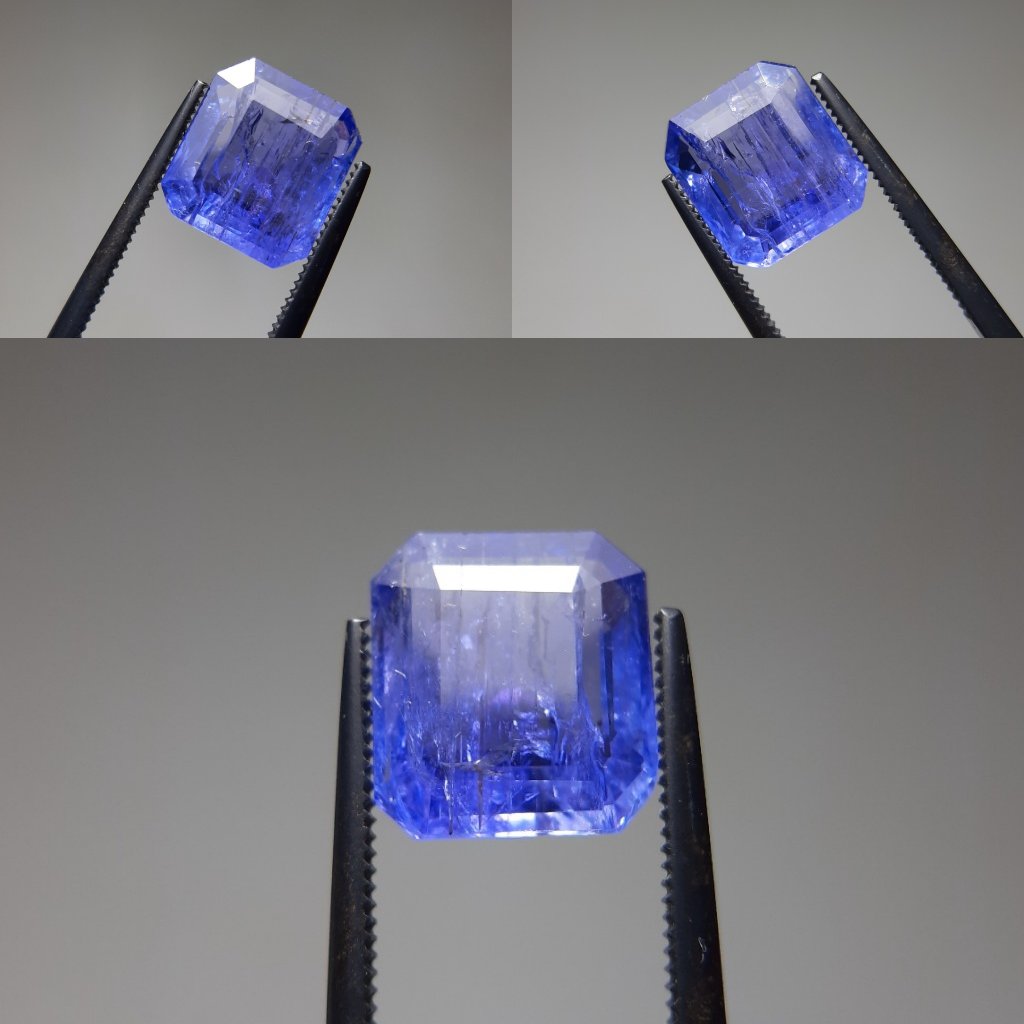Natural Tanzanite Ziosite Batu Biru Tanzanite Bukan Sapphire Ruby Emerald Zamrud Jamrud Spinel Topaz