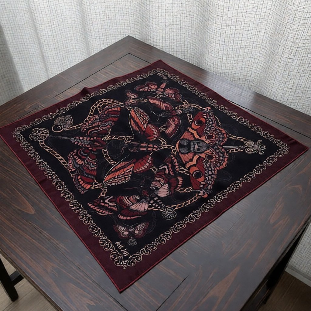GLORIUSS (COD) Slayer Bandana Scraft motif korean jepang - Slayer Bandana NIGHT BUTTERFLY