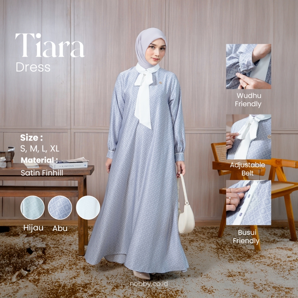 NOBBY - TIARA DRESS - Gamis Motif Wanita - S-XL