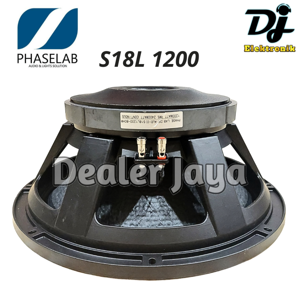 Speaker Komponen Phaselab / Phase Lab S18L1200 / S18 L1200 / S 18 L 1200 - 18 inch