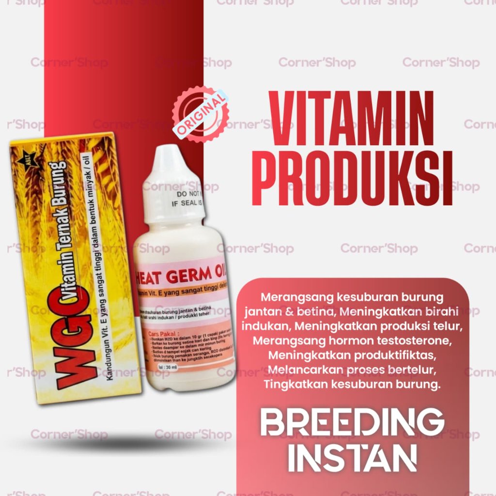 WGO VITAMIN TERNAK SEGALA JENIS BURUNG WGO WHEAT GERM OIL MINYAK