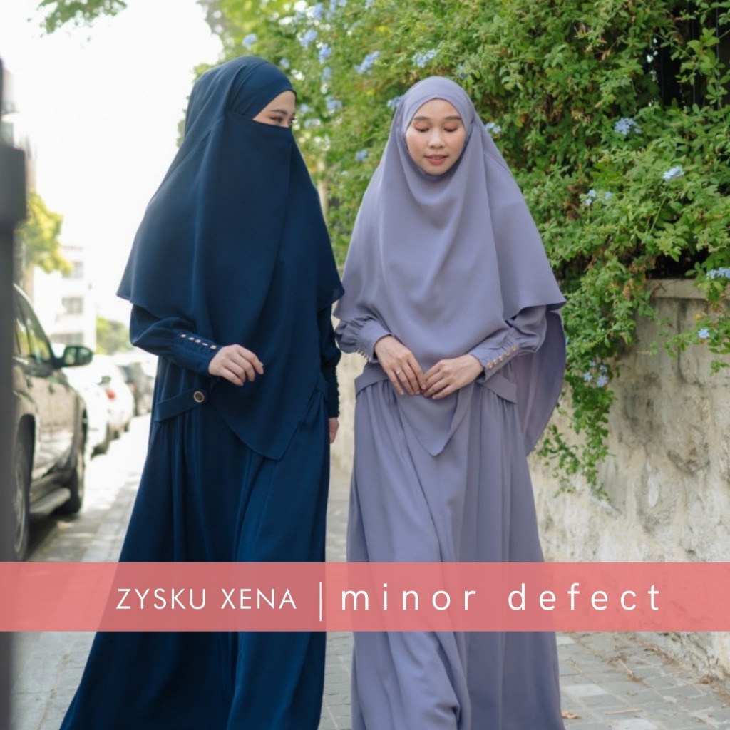 Zysku Xena | Minor Defect | Nouf Abaya | Dress Haji Umroh Mazen Mina AntiUV FK Khimar Terpisah