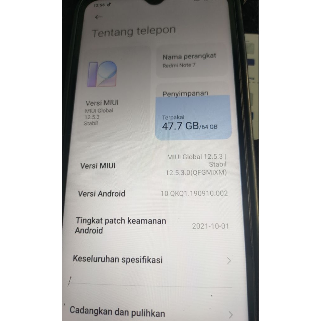 MESIN REDMI NOTE 7 Normal