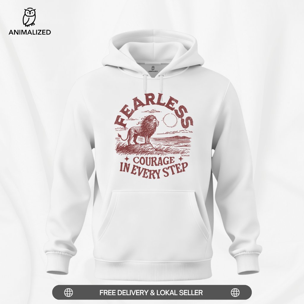 Animalized Sweater Hoodie Singa Lion Fearless