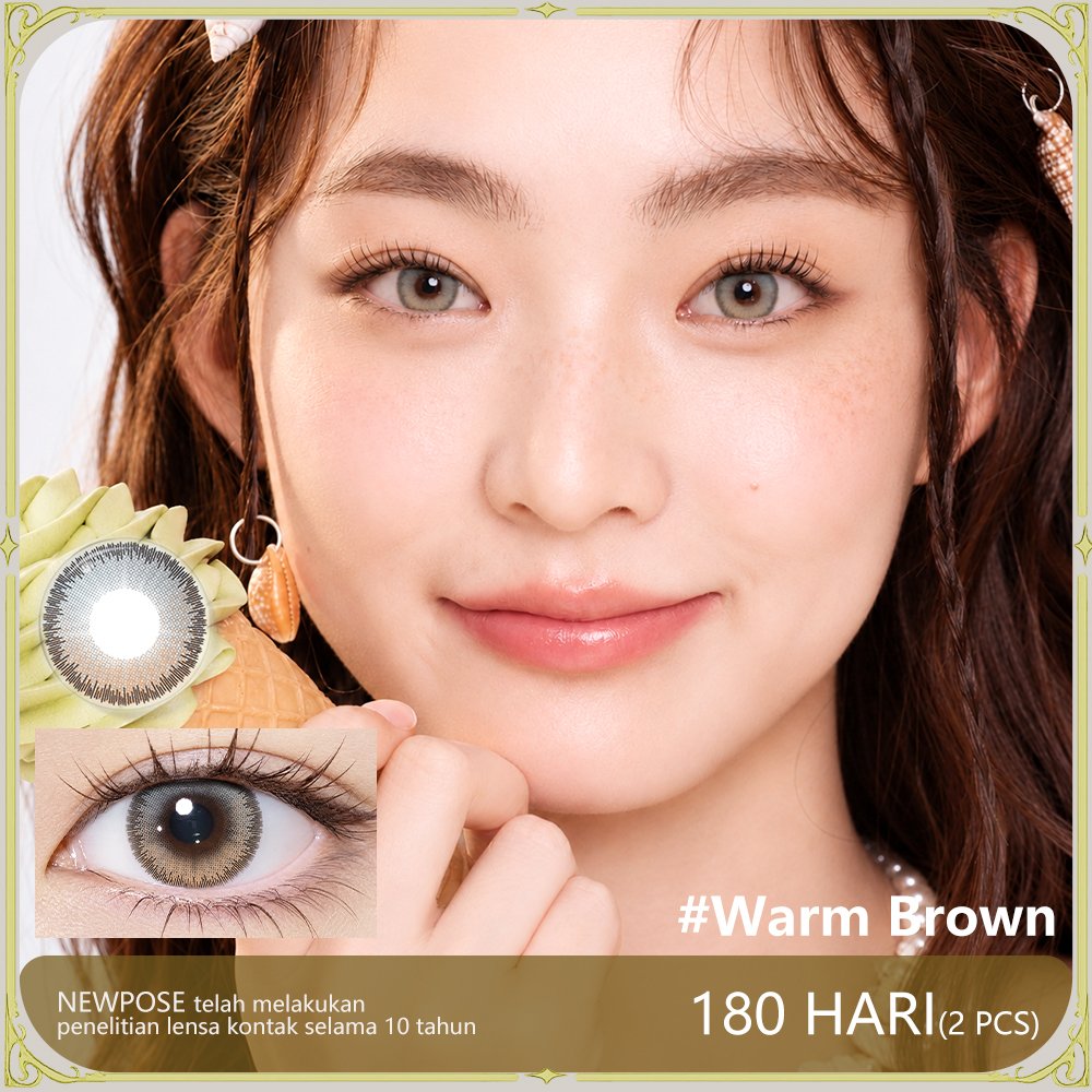 (Rekomendasi sarwendah)[Beli 2 Gratis 3]NewPose Softlens Grey Moonlight G Natural Taupe Ash Ethereal