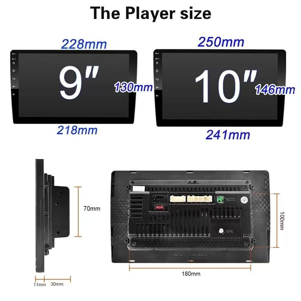 KENWOOD Android Player 9/10 Inch 6GB RAM 64GB ROM Quad Core Car Multimedia MP5 Touchscreen