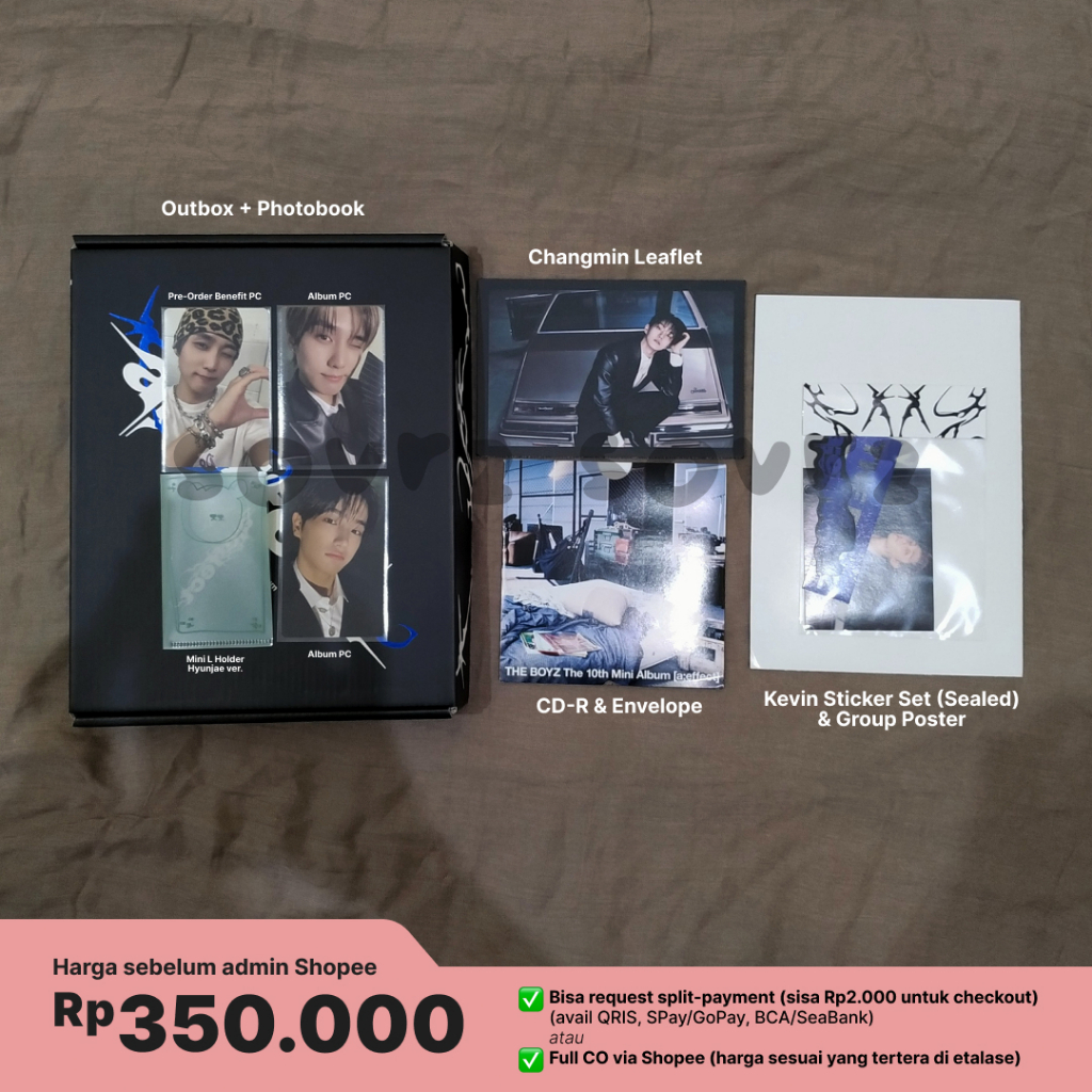 [fullset unsealed] the boyz a;effect package flow ver hyunjae & jacob photocard pc pre-order benefit
