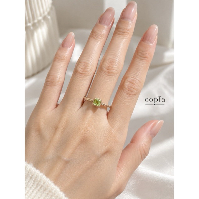 cincin batu peridot | cincin wanita | cincin perhiasaan | cincin batu alam | cincin kristal premium 