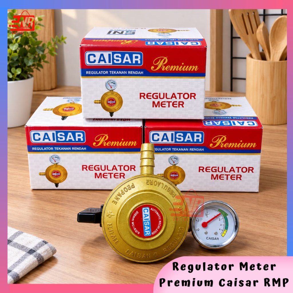 Regulator Meter Gas LPG Caisar Premium Tekanan Rendah / Regulator Meter Anti Bocor Kompor Gas 3kg 12