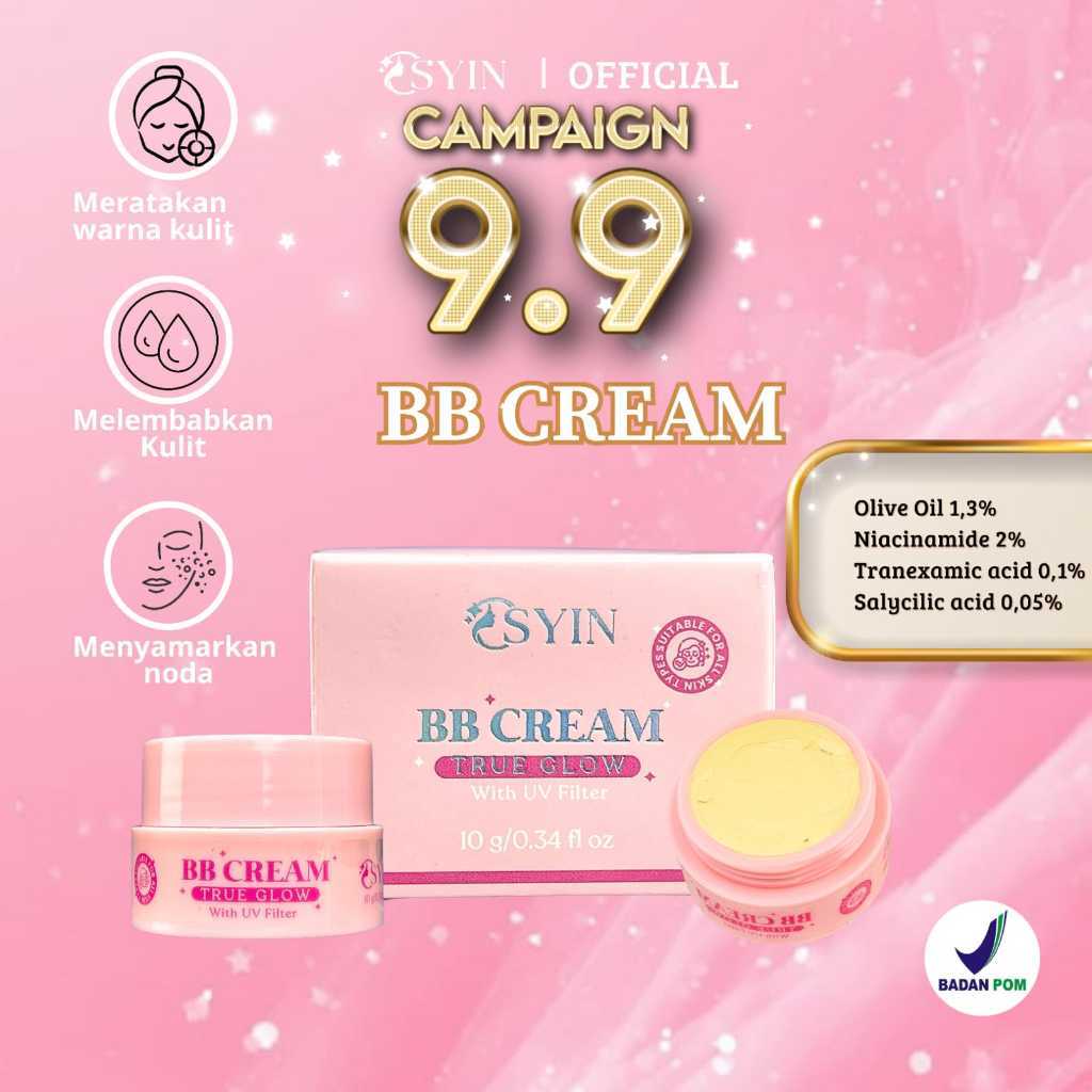 Osyin Glow BB Cream True Glow 10gr | BB Cream Sunscreen UV Filter Makeup Wajah Melembapkan