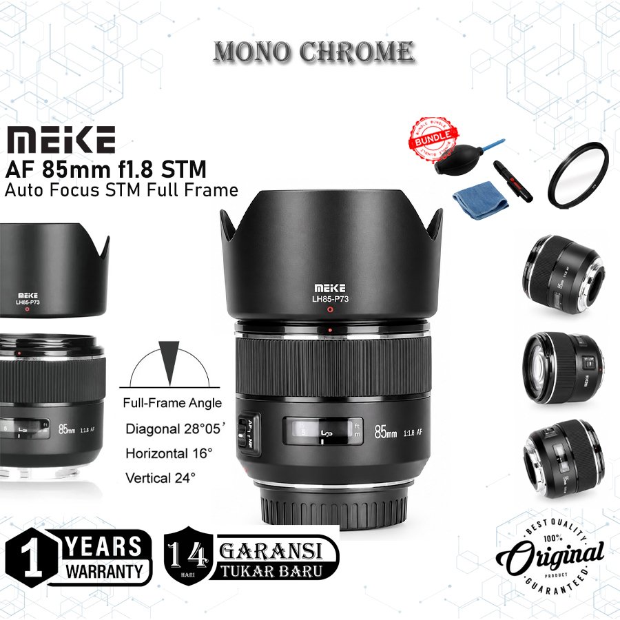 Lensa Meike AF 85mm f1.8 for Nikon Z Mount Full Frame STM / Meike 85 mm f/1.8 Fix Lens Original