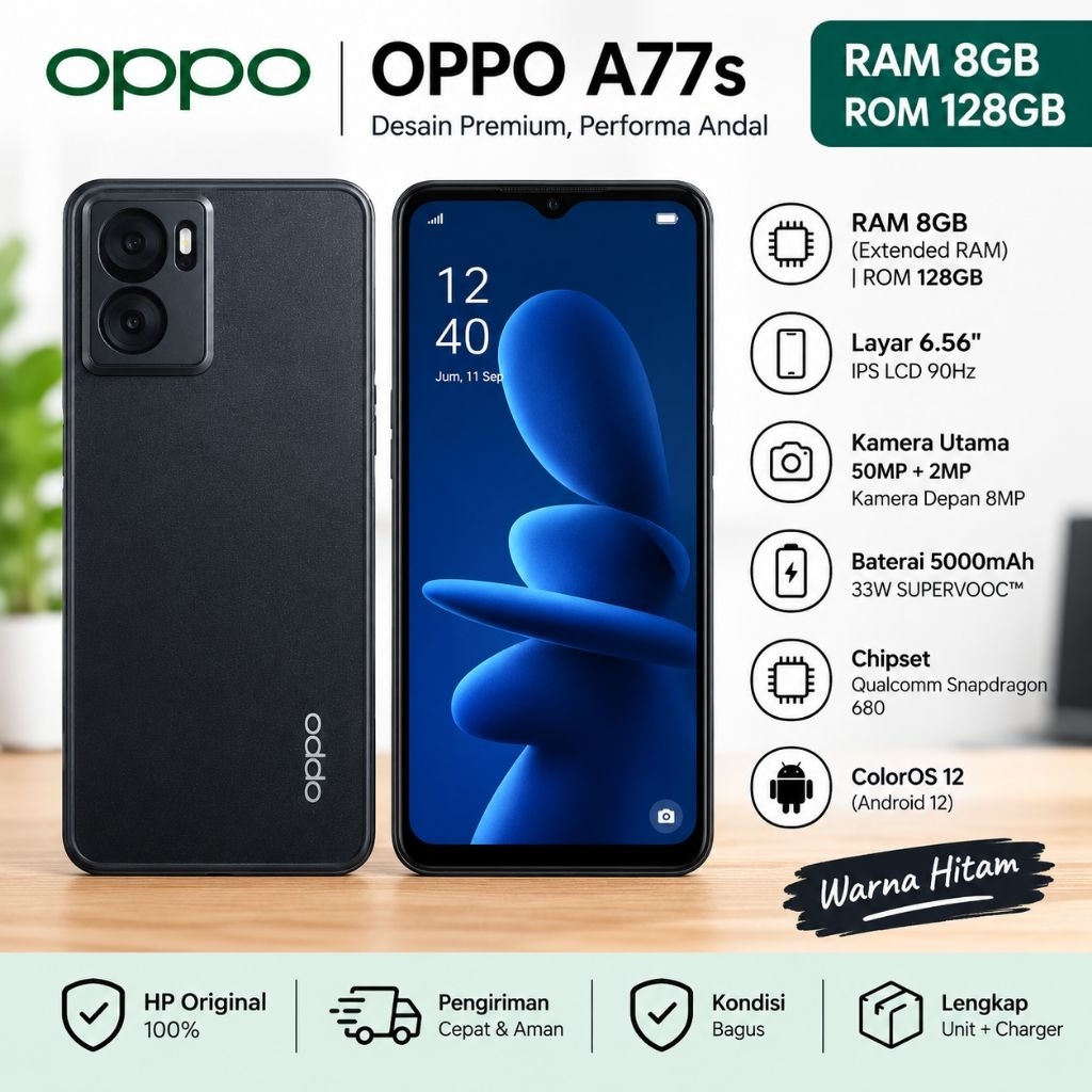 HP oppo A77s second