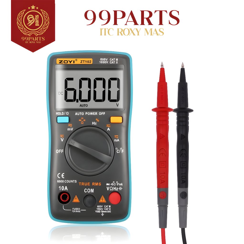 99SPS -  Multitester ZT-102 For Zoyi / Avometer Digital ZT-102 For Zoyi