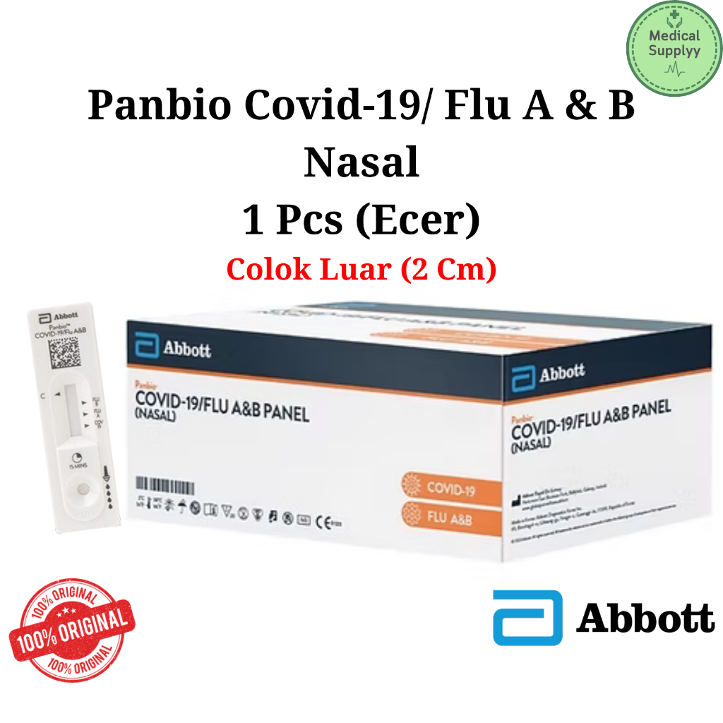 Abbott Antigen Pendekteksi Flu A&B Covid Nasal/Naso (Ecer)