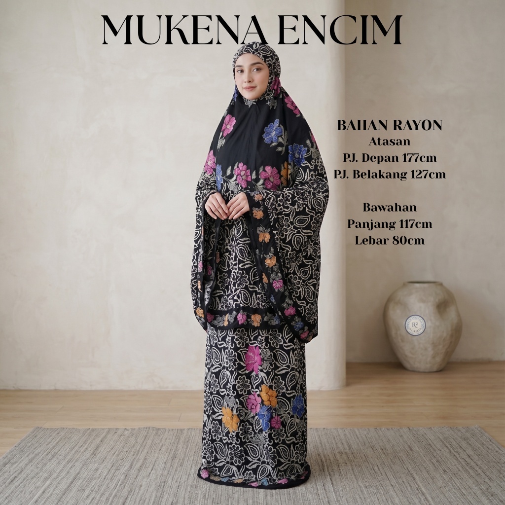 Mukena Encim Jumbo Dewasa Rayon Premium Mukena Batik Printing Adem