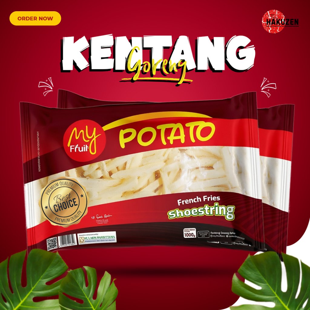 Kentang Goreng Shoestring 1 dus | French Fries | Kentang My Fruit Potato