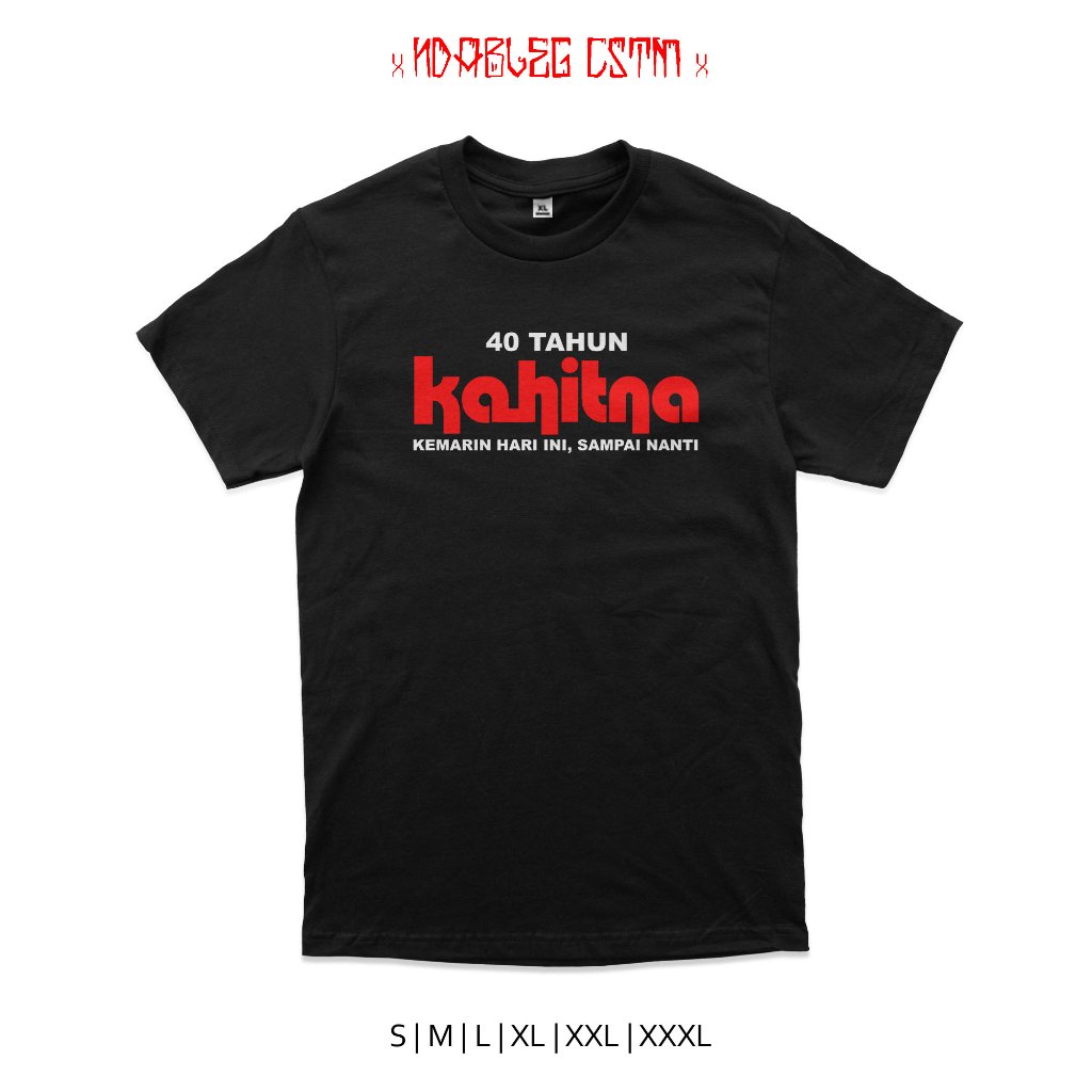 kaos band kahitna konser 40th combed 24s