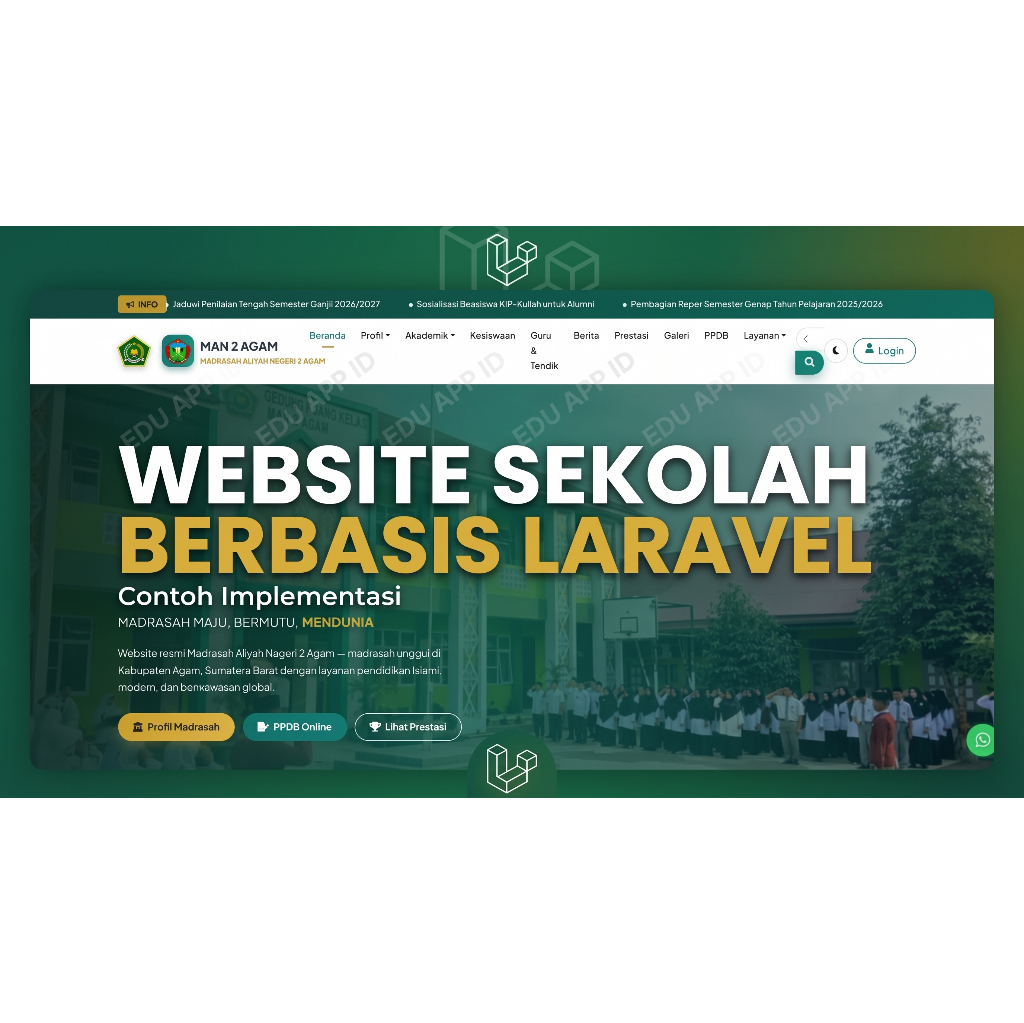 Source Code Website Resmi Sekolah Dan Madrasah PPDB Online