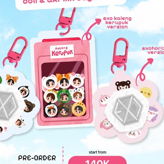 [erisproject.id] U-LEK AKRILIK DAN BAGCHARM 3X0 DAN CUSTOM (3X0NIMAL EMONEY, EXHORIZON EMONEY, KALEN
