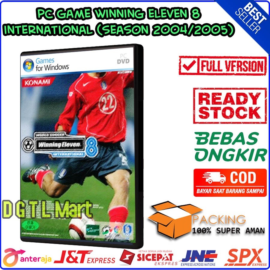 CD Game PC Winning Eleven 8 WE 8 International ( Season 2004 / 2005 )