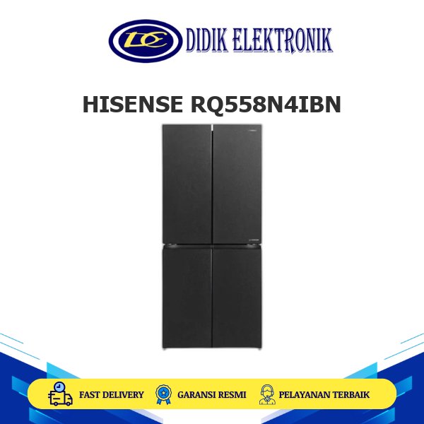 HISENSE RQ558N4IBN Kulkas Multidoor 4 Pintu 468L Inverter Pro Compressor RQ55