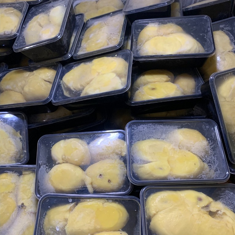 Durian Kupas Montong Palu Parigi 1kg - Manis Legit, Kriuk, Kulit Tipis - Montong Palu Premium - Saha
