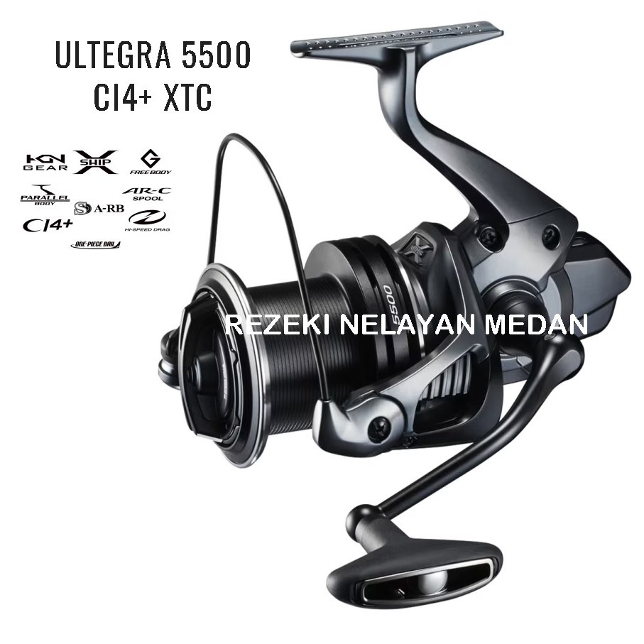Reel Surfcasting SHIMANO Ultegra 2018 CI4+ 5500 XTC | Reel Pasiran SHIMANO