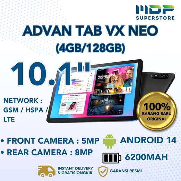 TABLET ADVAN VX NEO 4/128 10,1" 4G LTE BLACK