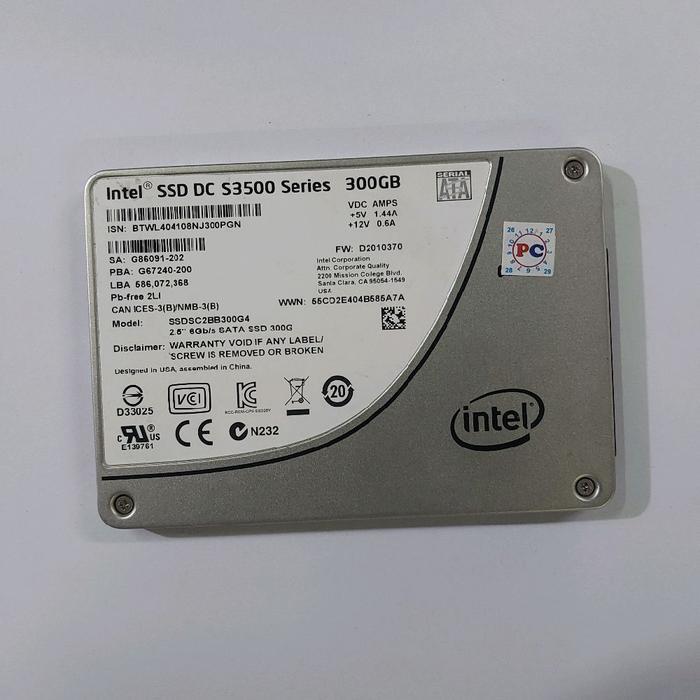 ssd intel 300gb 2,5inch sata original builtup
