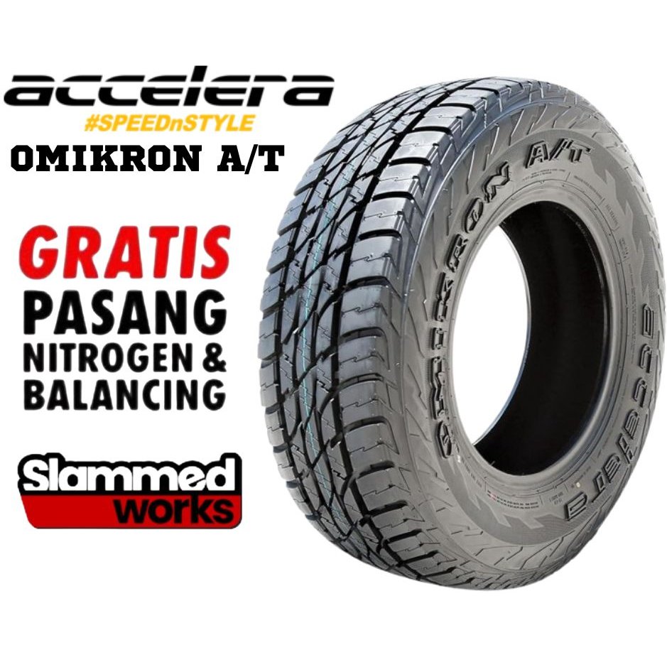 Ban Mobil Accelera Omikron A/T R17 Ukuran Ban 285 70 R17 Tubeles Ban Mobil Motif Semi Offroad R17